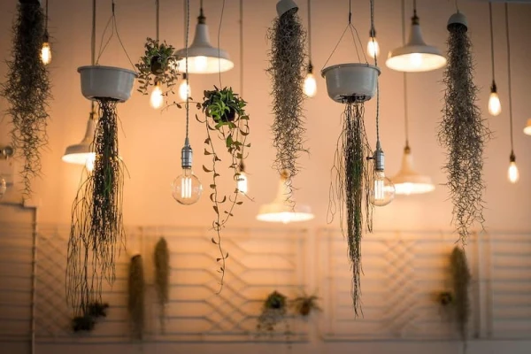 Iluminação doméstica elegante e moderna